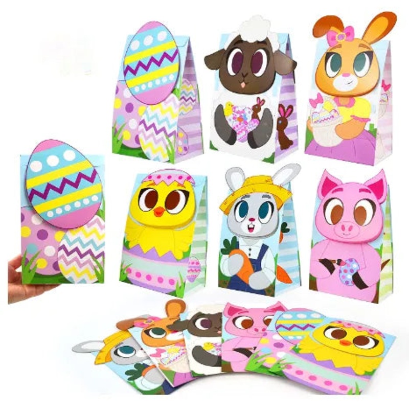 36Pcs Easter Paper Treat Bags