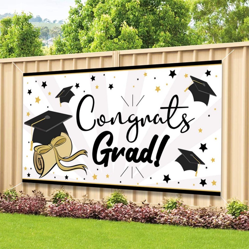 70in Graduation Decoration Party Banner, 3 Pcs