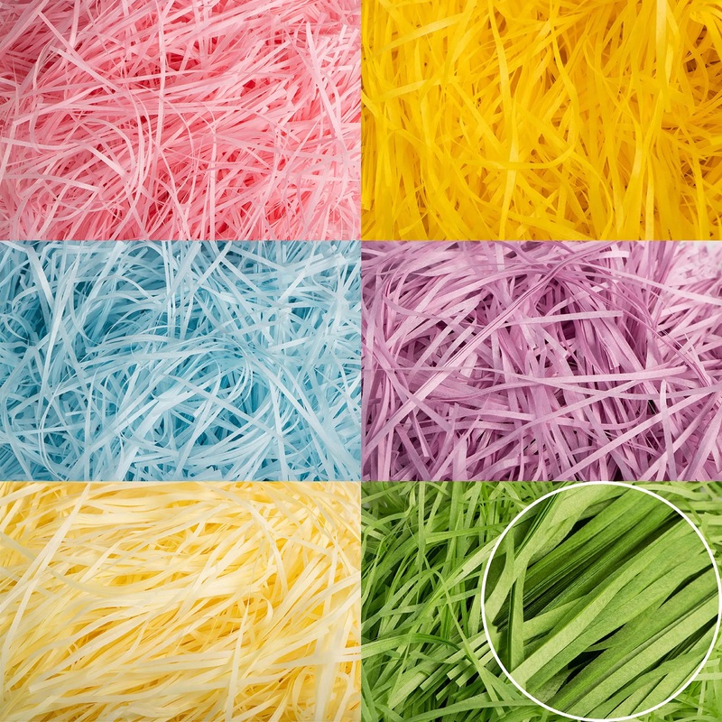 Easter Grass 6 Colors Recyclable Paper Shred 12Oz
