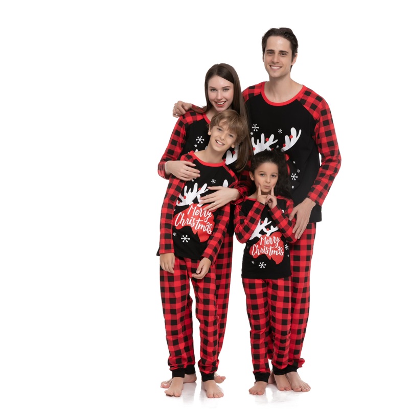 Men Black Moose Pajamas