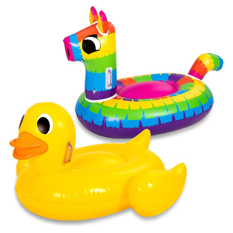 SLOOSH - Inflatable Duck and Llama Pinata Pool Floats