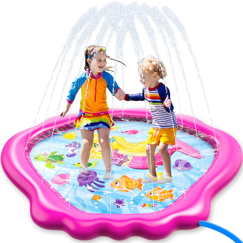 SLOOSH - Mermaid Sprinkler Mat (Pink)