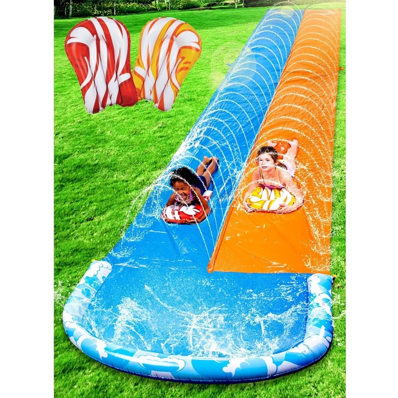 32.5ft Waves Double Lawn Water Slide