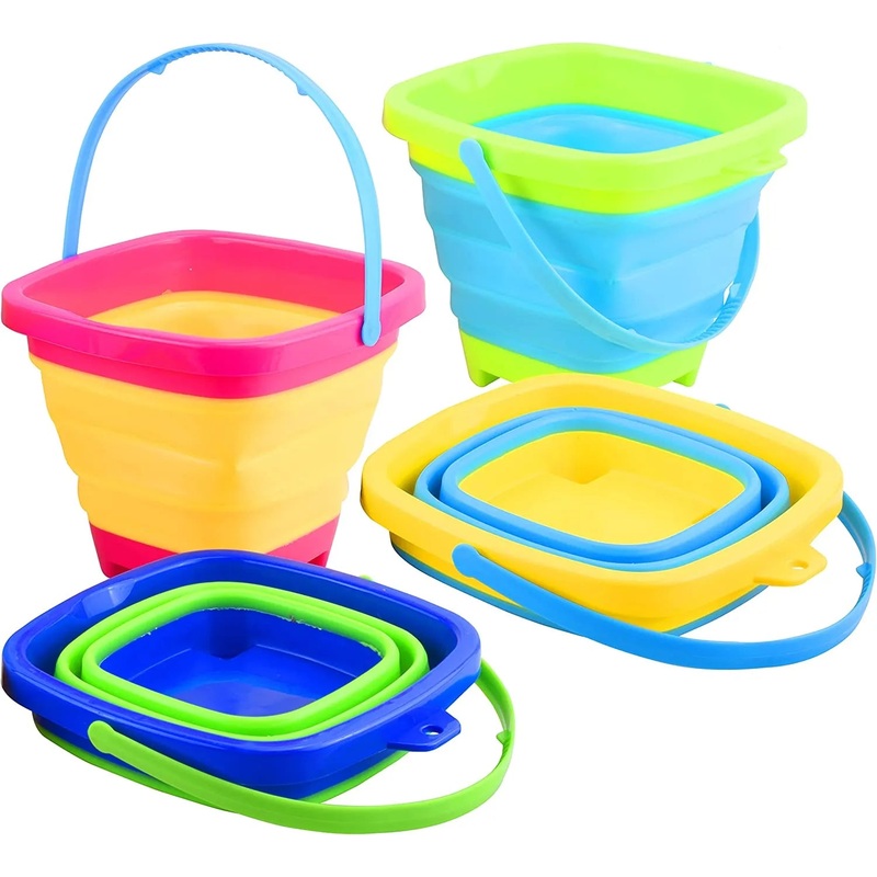 4Pcs Collapsible Basket Buckets