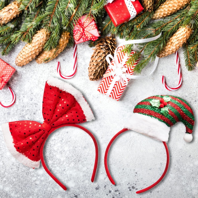 9Pcs Assortment Christmas Headbands