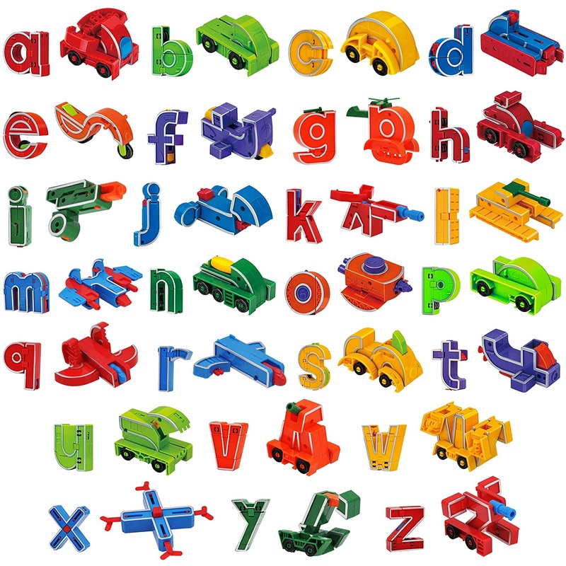 Alphabet Transforming Robot Action Figure