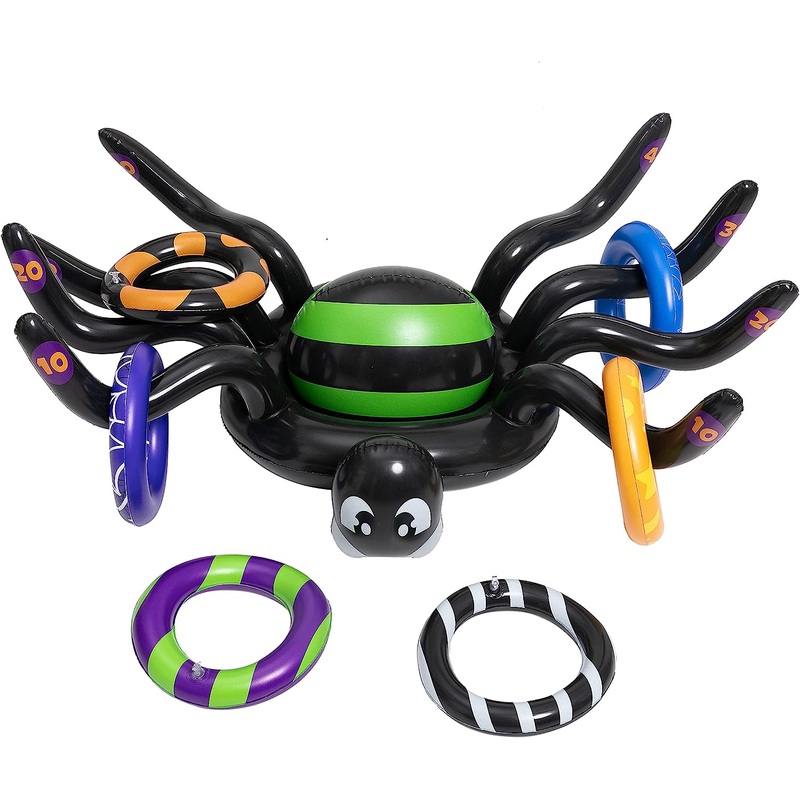 Halloween Spider Ring Toss Game Toy Set