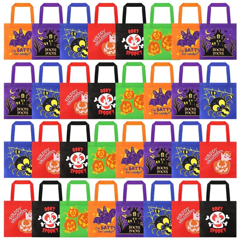 Non-Woven Trick-or-Treat Bags, 32 Pcs