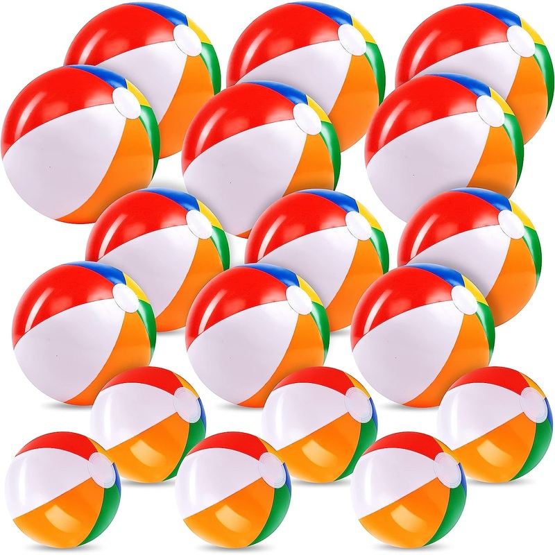 Sloosh - Rainbow Beach Balls, 18 Pack