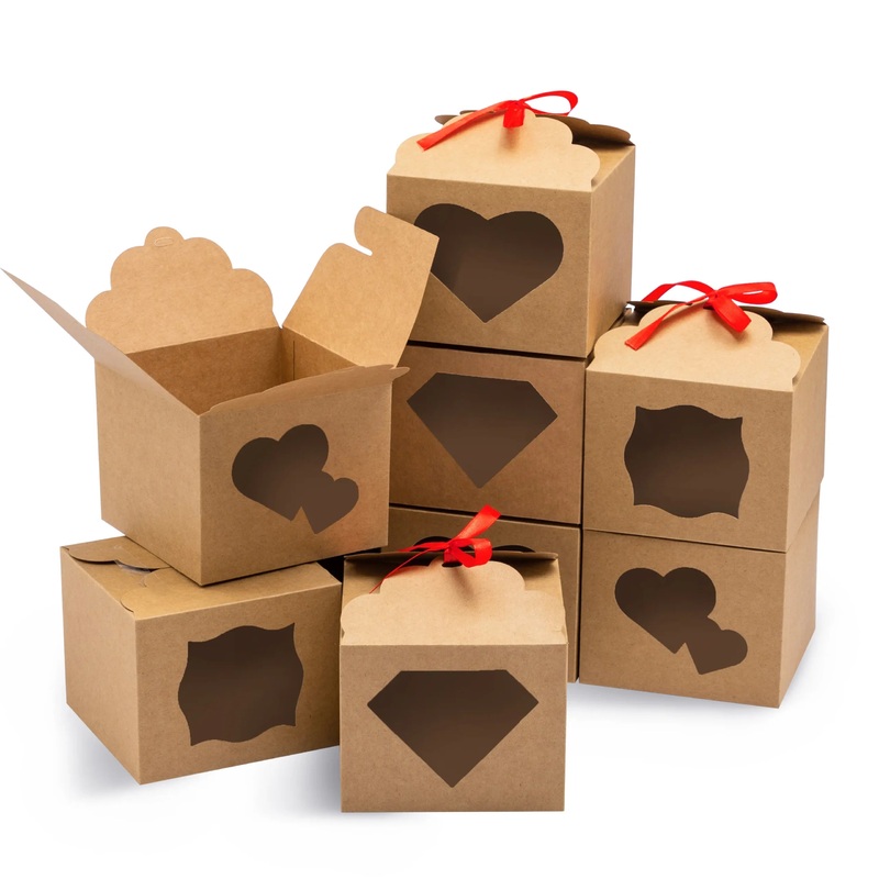 24Pcs Brown Kraft Boxes