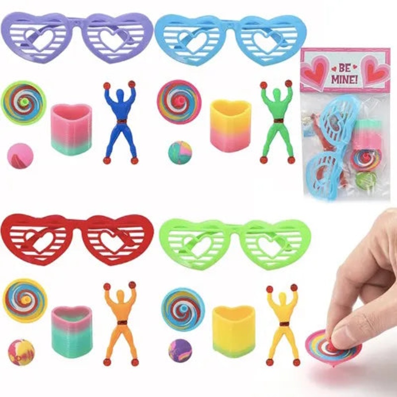 28Pcs Valentines Assorted Toys Set