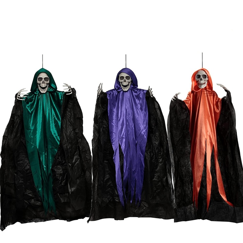 36in Hanging Grim Reapers, 3 Pack