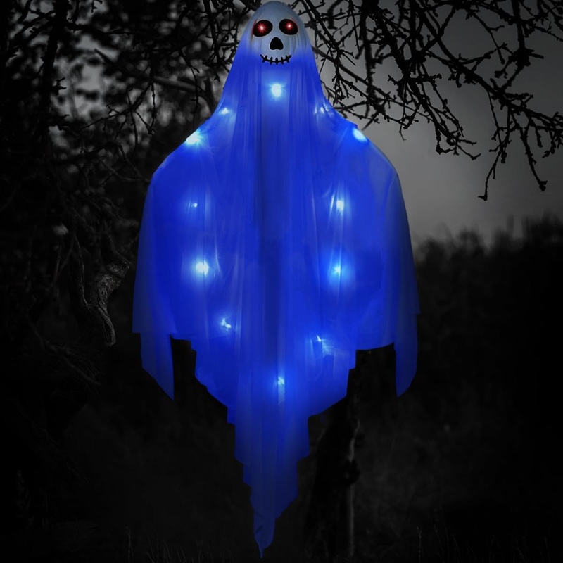 54in Light-up White Hanging Ghost