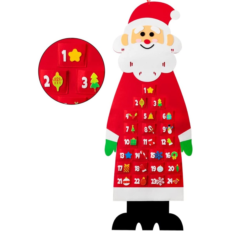 Advent Calendar Felt Santa