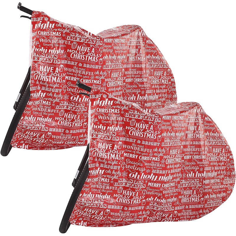 Bicycle Gift Bags v2 (Red), 2 Pcs