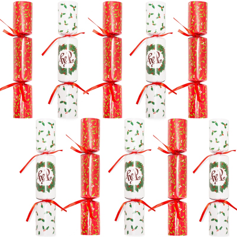 Christmas No Snap Party push bubbles, 10 Pc
