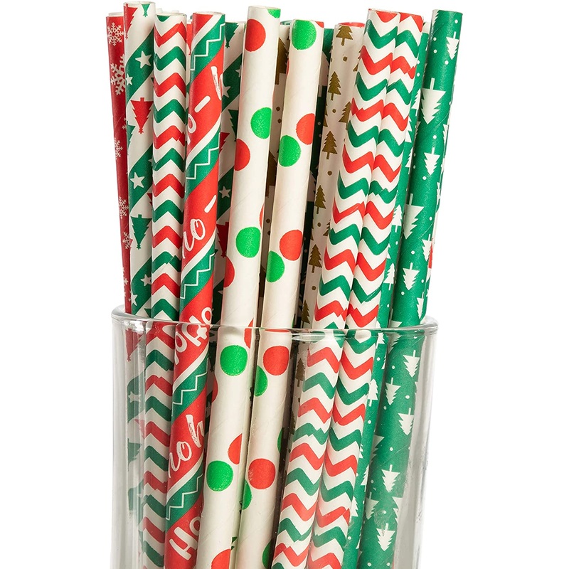 Colorful Disposable Drinking Paper Straws