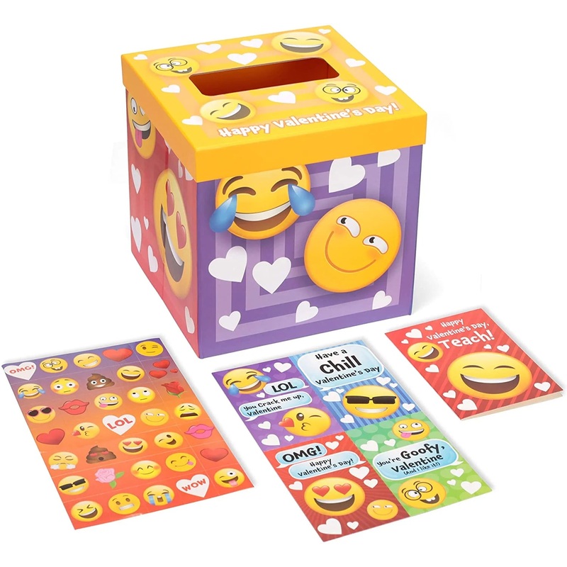 Iconic Expression Valentines Mailbox and Cards Set