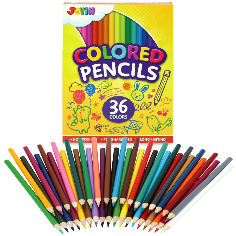 Pre-Sharpened Colored Pencils. 36 Pcs