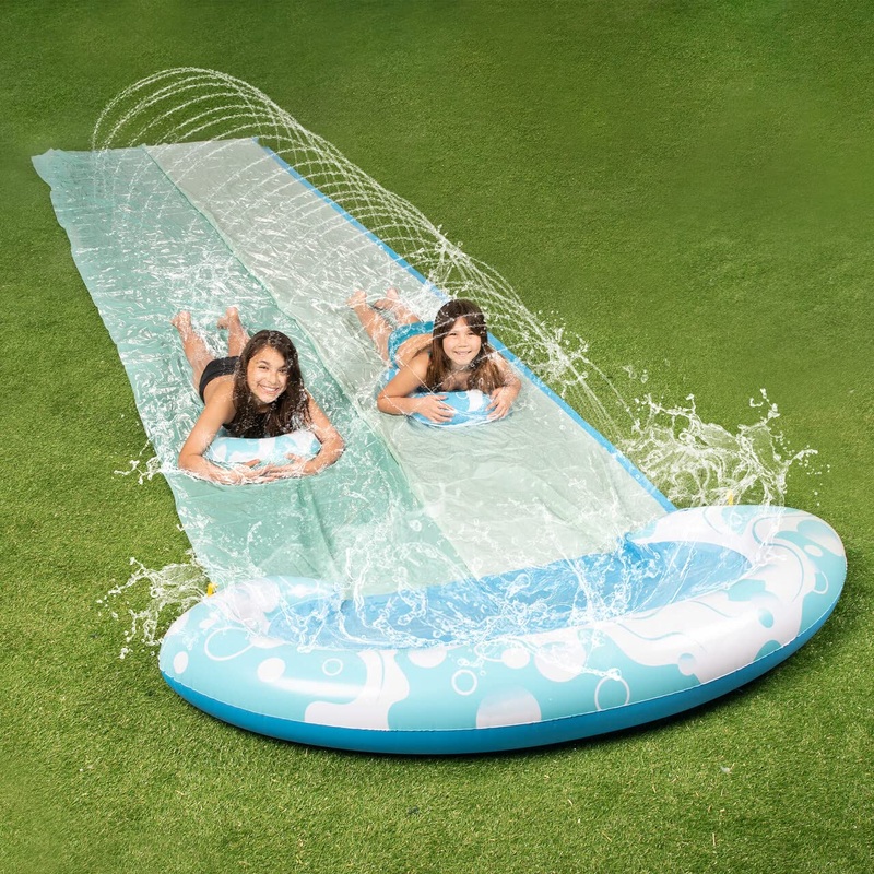 SLOOSH - Bubble Water Lawn Slide, Double