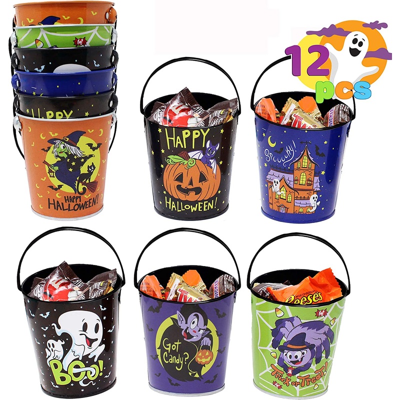 12 Pcs Halloween Trick-or-treat Buckets