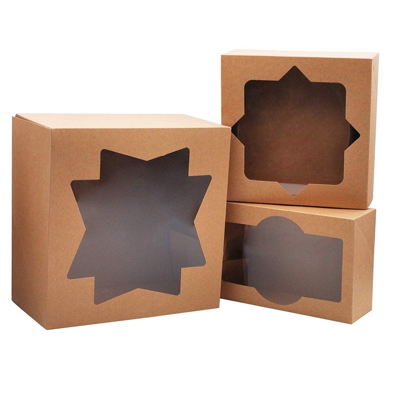 20 Piece Kraft Bakery Cookie Boxes Set
