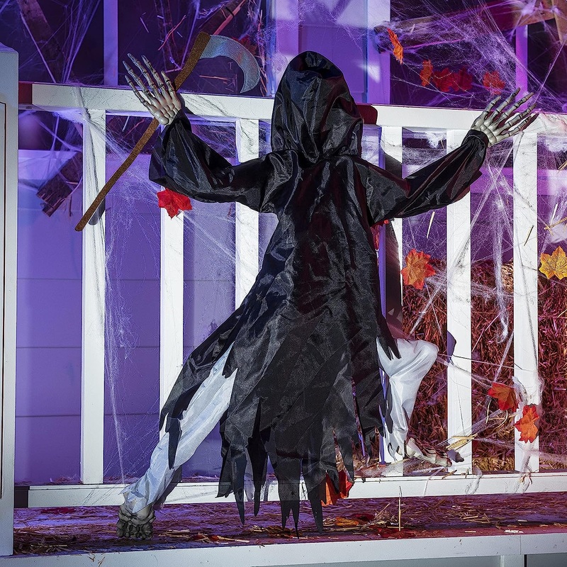 37.5in Halloween Grim Reaper Wall Climber Decoration