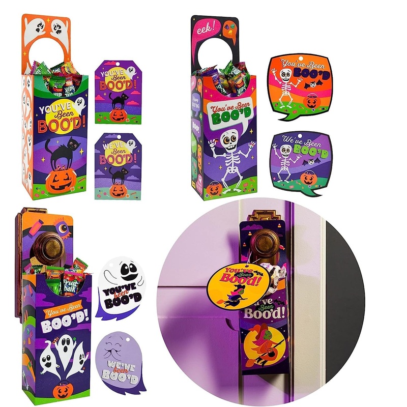 48 Cards & Strings, Halloween You've Been Booed Hanging Candy Box