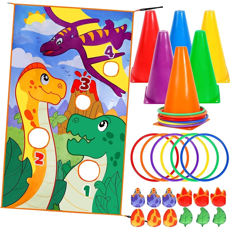 Dinosaur Toss Games Banner Set