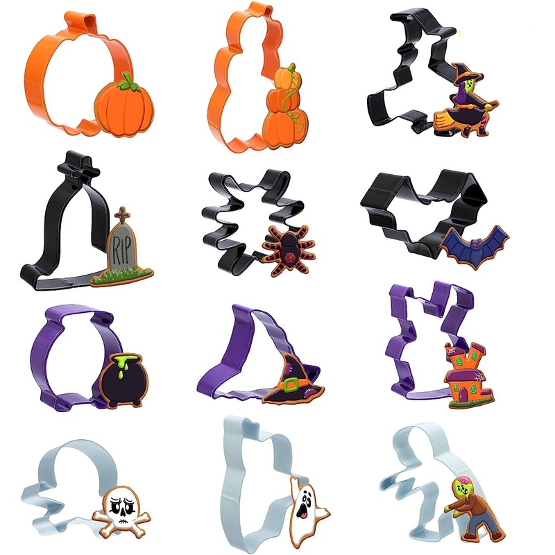 Halloween Cookie Cutter Set, 12 Pcs