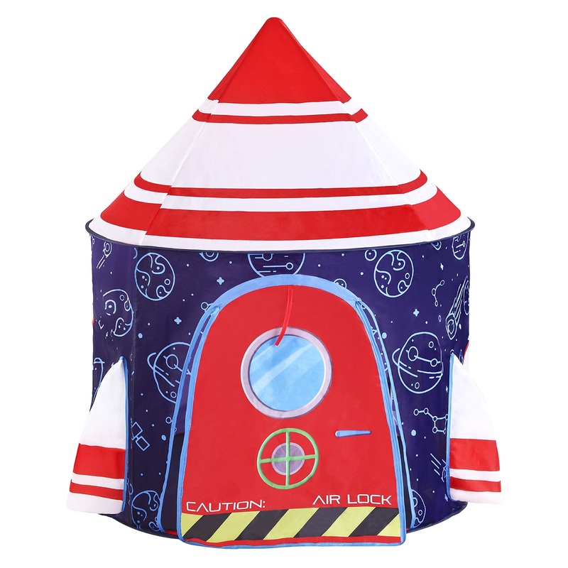 Rocket Ship Tents for Kids with Storage Carry Bag