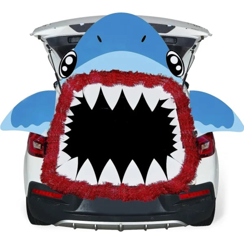 Shark Halloween Trunk or Treat Decor Kit