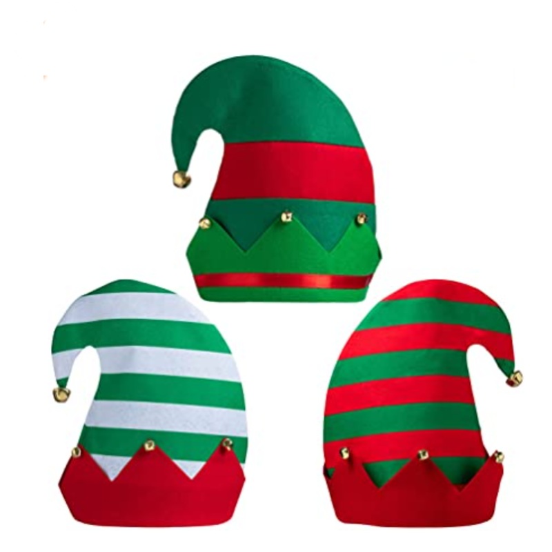 Unisex Classic Elf Hats, 3 Pack