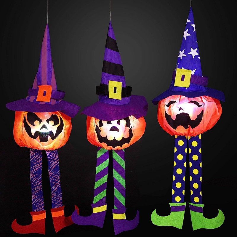 3 Packs Halloween Outdoor Paper Pumpkin Lantern