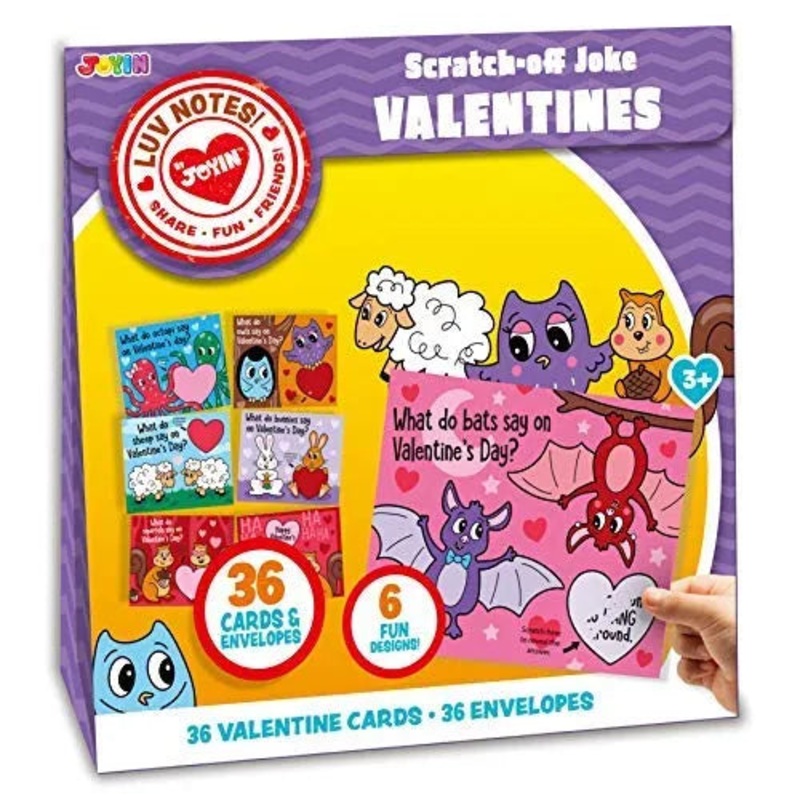 36Pcs Valentines Funny Scratch-off Cards
