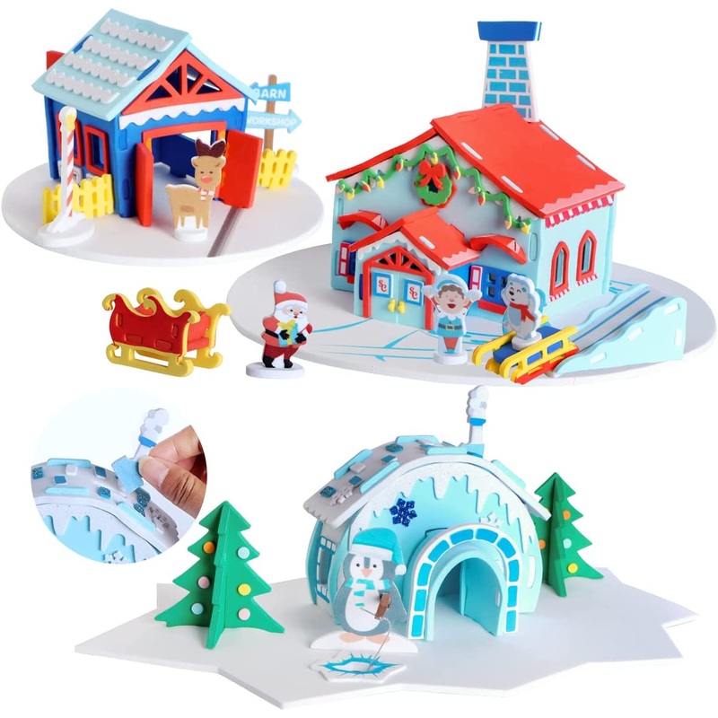 3D Foam Glacier House Craft Kit, 2 pack