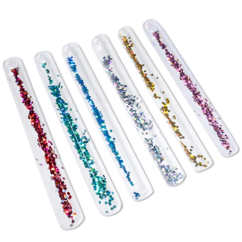 SLOOSH - Inflatable Pool Noodle with Coloured Glitter, 6 Pack