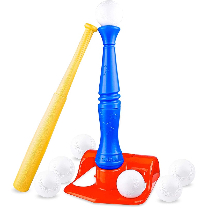 T-Ball Baseball Toy Set Including Ball Tee Set