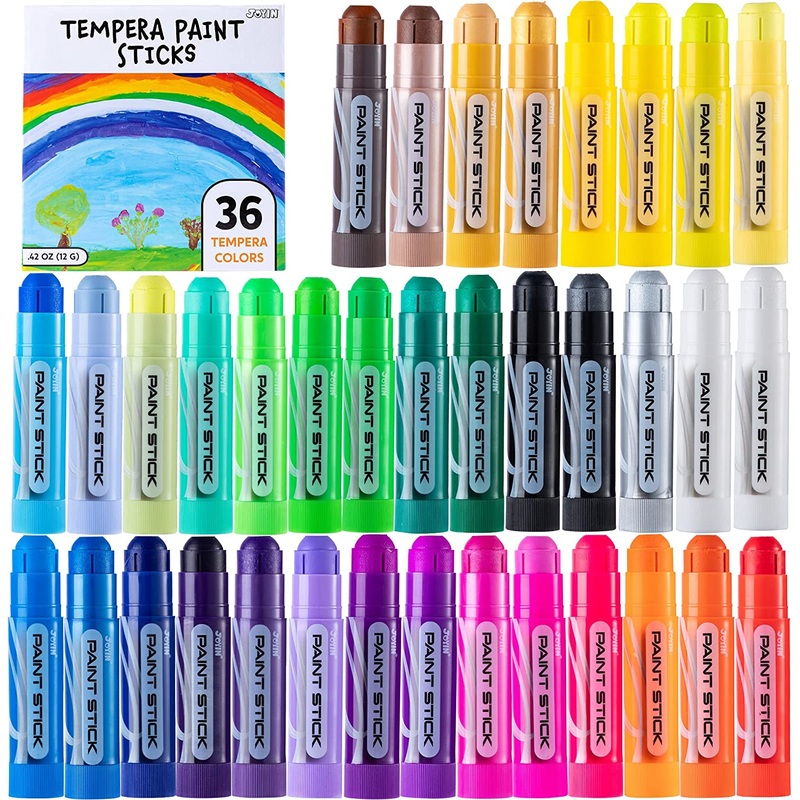 Tempera Paint Sticks, 36 Pcs