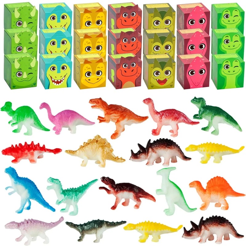 32Pcs Kids Valentines Cards with Dinosaur in Boxes-Classroom Exchange Gift