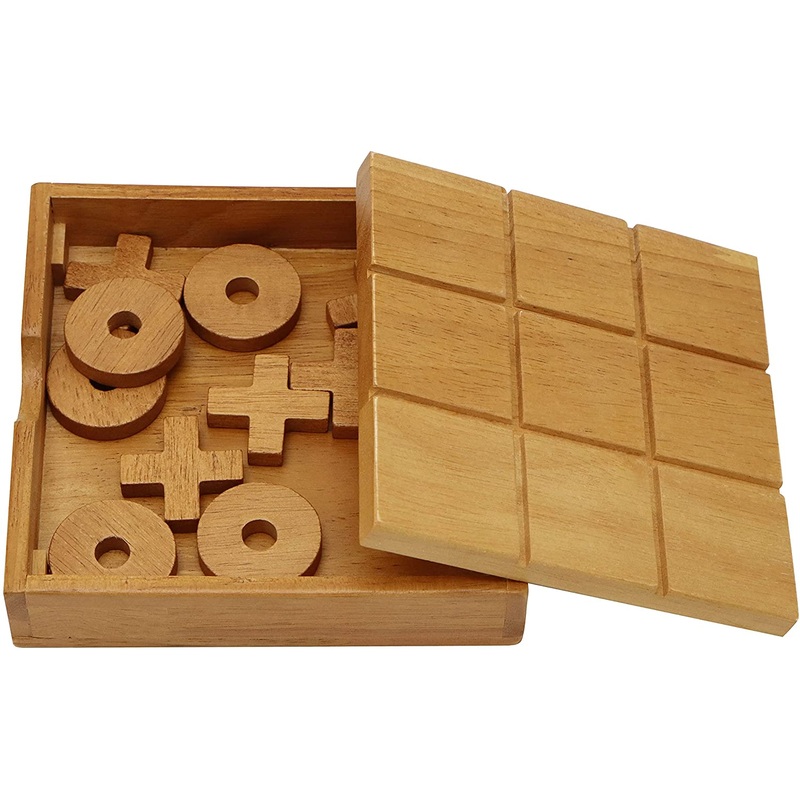 Wooden Tic Tac Toe Game