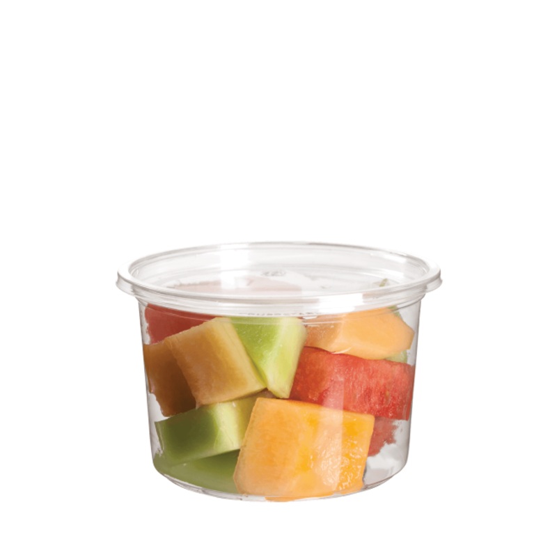 16oz ROUND PLA DELI CONTAINER With LID 50PK