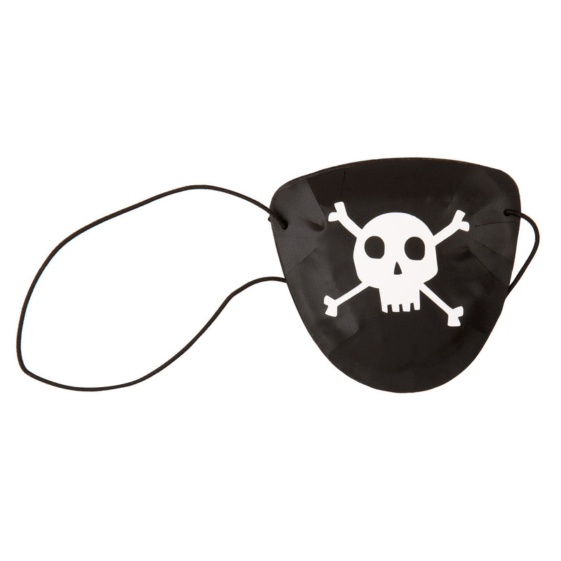 8 PIRATE SKULL & CROSSBONES Eye Patches