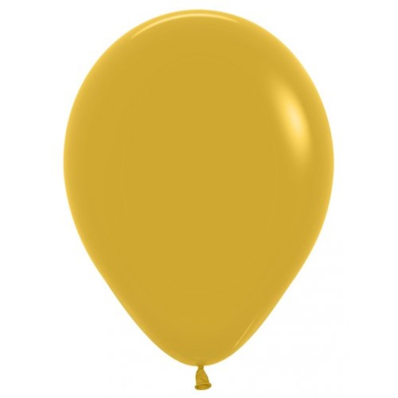Fashion Mustard (023) 12cm Sempertex Balloons Bag 100