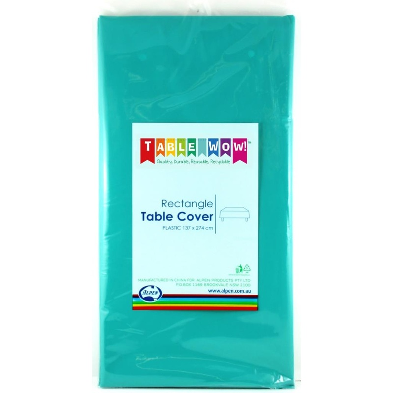 Plastic Rectangular T/COVER RECT TEAL 1PC