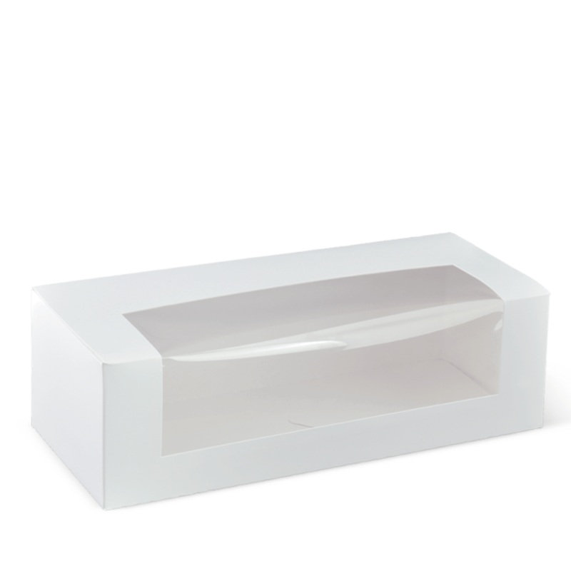 10 INCH LONG PATISSERIE BOX 1pc