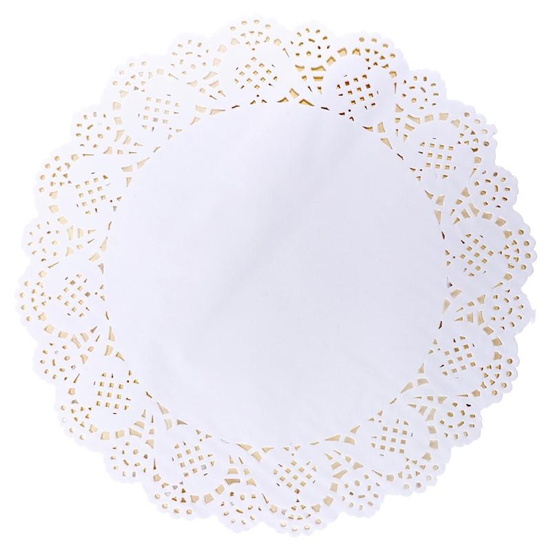 Doilies Round Lace Mat 26cm 36pk