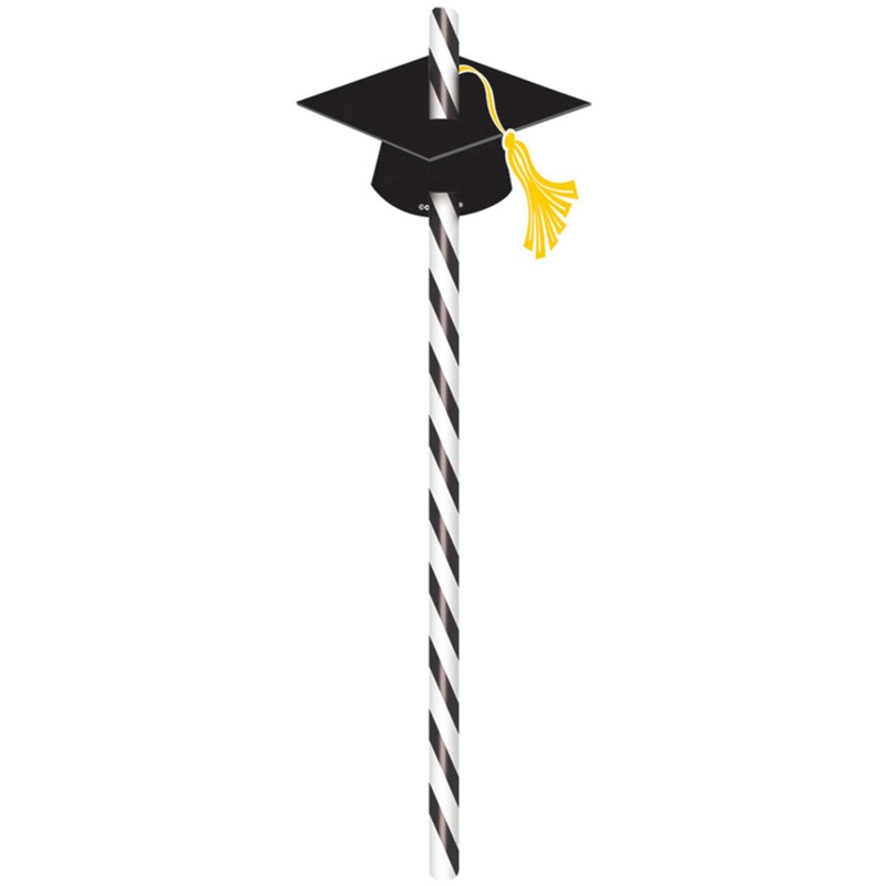 Graduation straws 12 pcs