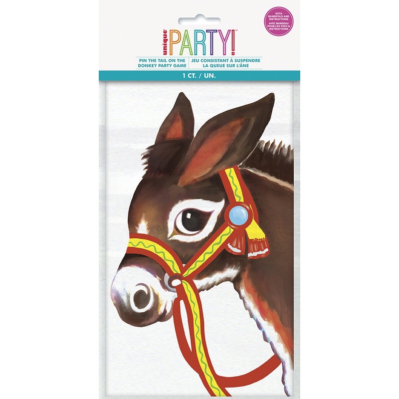 Pin the Tail On the Donkey Blindfold Game 1pc