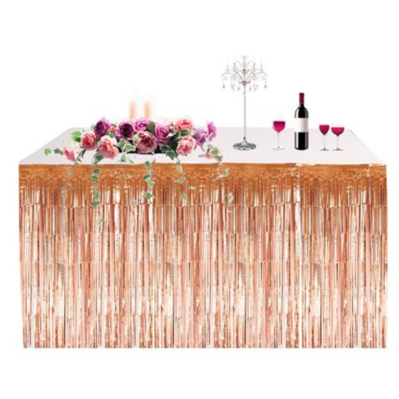 Table Skirt - Rose Gold (1pc) 2.75mx75cm